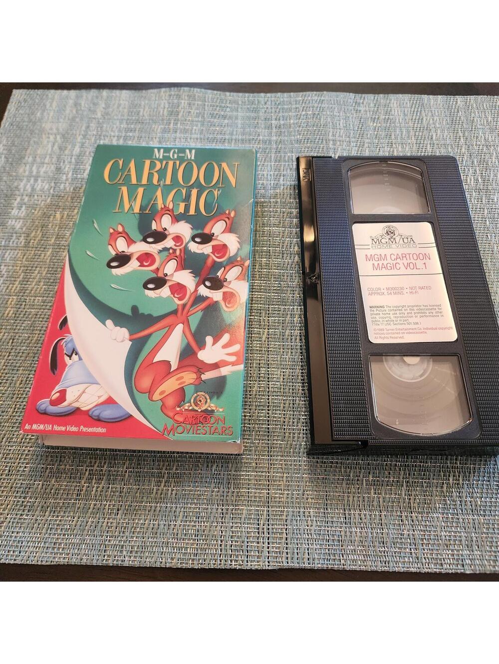 MGM Cartoon Magic Vol. 1 VHS – Vintage Cartoon Collection – Excellent Condition